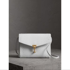 New! Burberry Small Python Cross Body Bag!